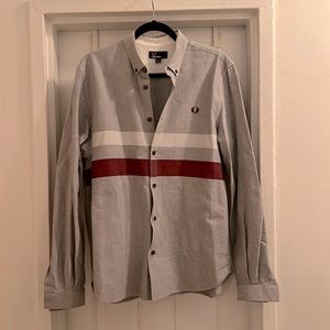 Fred Perry long sleeve button up, Men’s size L